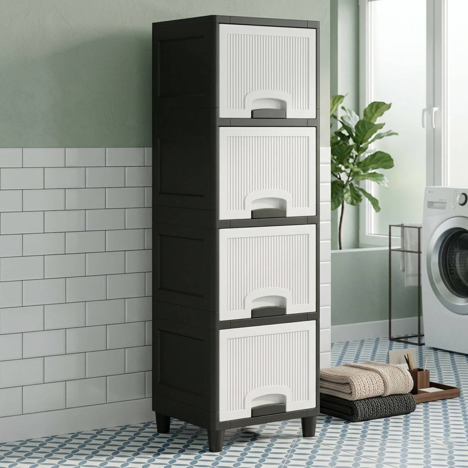 MAXTID Multi Layer Cabinet Suitable for Files, Clothes & Accessories PP Collapsible Wardrobe